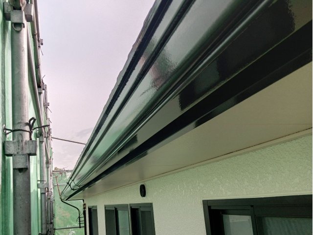 前橋市六供町 外壁塗装 雨樋 破風板 完了 ミヤケン