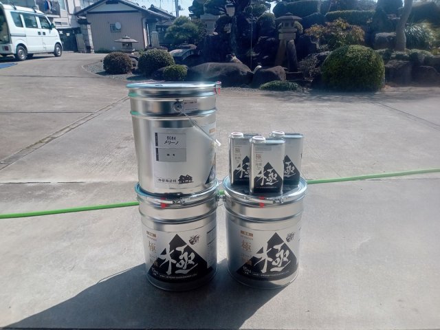 太田市牛沢町 外壁塗装 材料一式3 ミヤケン