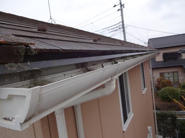 館林市小桑原町 外壁塗装 雨樋 汚れ ミヤケン