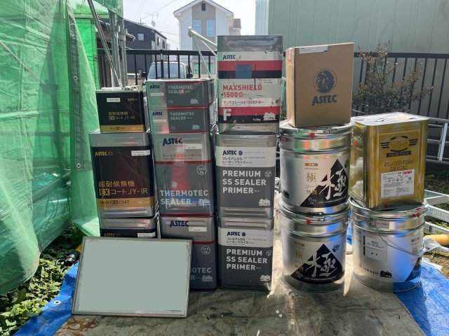 前橋市大友町 屋根外壁塗装 材料一式ミヤケン