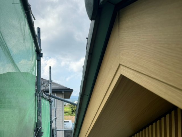 前橋市粕川町 外壁塗装 破風板 完了 ミヤケン
