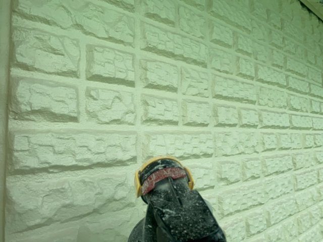 高崎市鼻高町 外壁塗装 外壁 上塗り2 ミヤケン