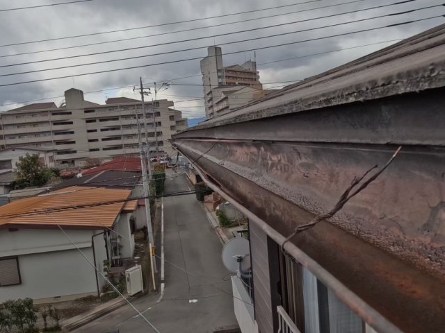 前橋市広瀬町 屋根塗装 雨樋 サビ・歪み ミヤケン