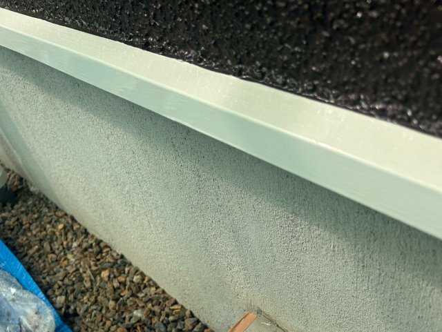 足利市 外壁塗装 水切り 完了 ミヤケン