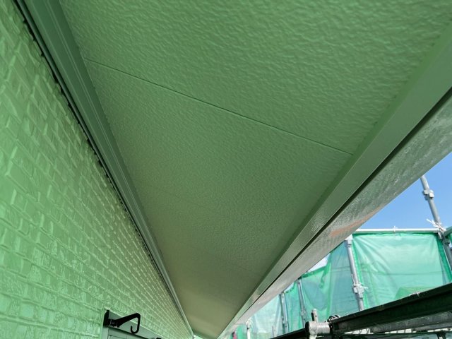 前橋市上小出町 屋根外壁塗装 軒天 完了 ミヤケン