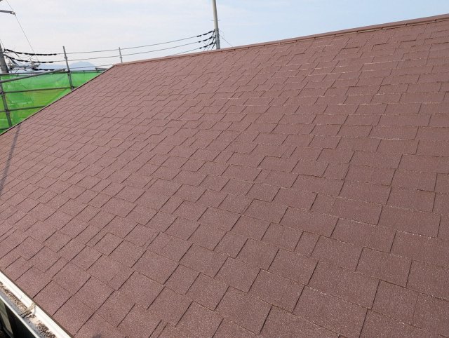 高崎市浜尻町 屋根外壁塗装 屋根 完了ミヤケン