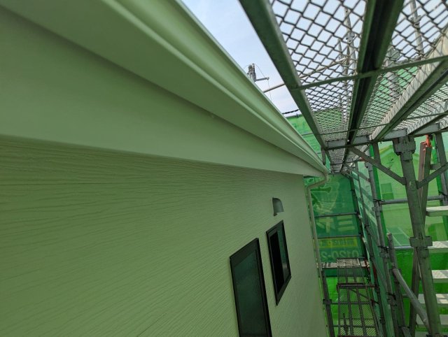 高崎市浜尻町 屋根外壁塗装 破風板 完了ミヤケン