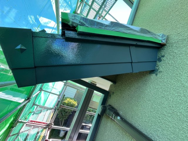 藤岡市立石 外壁塗装 破風板 完了ミヤケン