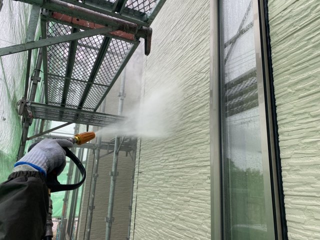 前橋市堀越町 外壁塗装 高圧洗浄 ミヤケン