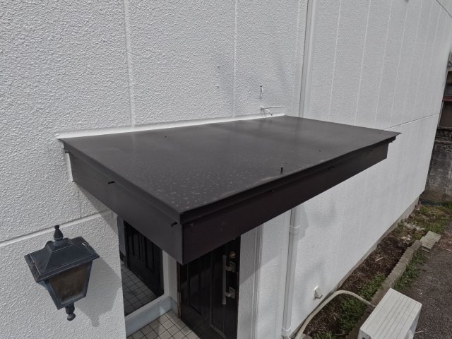 太田市東本町 外壁塗装 庇屋根 完了 ミヤケン