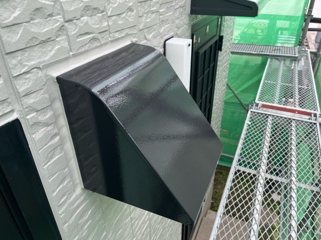 前橋市大友町 屋根外壁塗装 換気フード 完了 ミヤケン