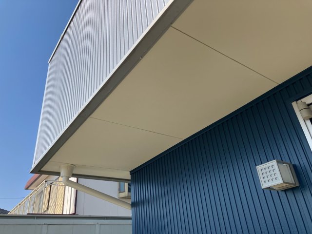 太田市西新町 外壁塗装 軒天 完了 ミヤケン