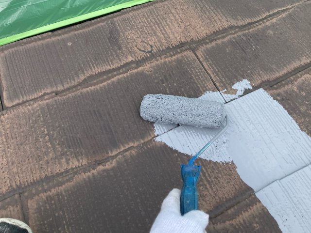 前橋市広瀬町 屋根塗装 下塗り ミヤケン