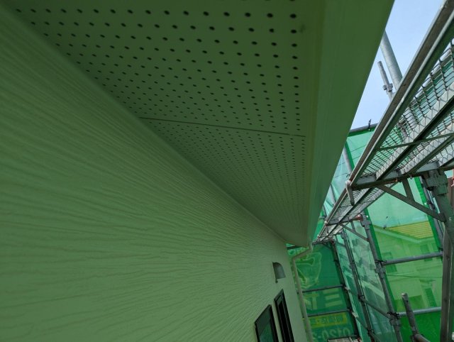 高崎市浜尻町 屋根外壁塗装 軒天 完了ミヤケン