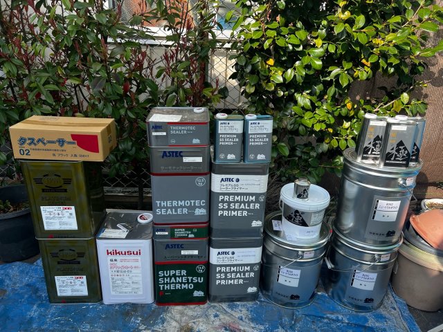 前橋市上小出町 屋根外壁塗装 材料一式 ミヤケン
