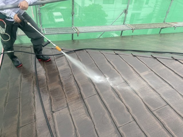 前橋市広瀬町 屋根塗装 高圧洗浄 ミヤケン