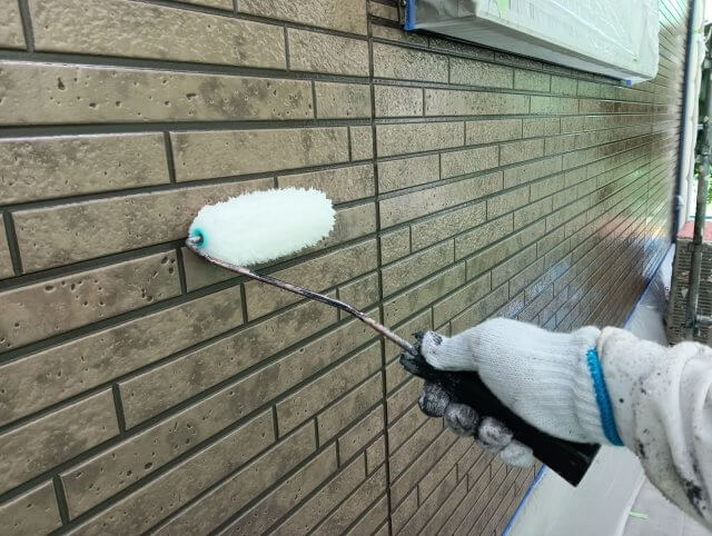 前橋市青柳町 屋根外壁塗装 外壁 クリヤー ミヤケン