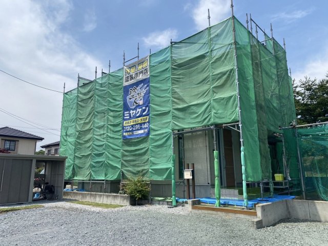 前橋市堀越町 外壁塗装 足場 ミヤケン