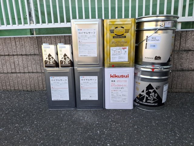 前橋市亀泉町 外壁塗装 材料一式 ミヤケン