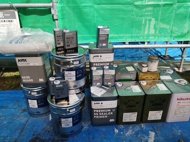 邑楽郡大泉町 外壁塗装 材料一式 ミヤケン