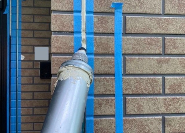 高崎市棟高町 屋根外壁塗装 コーキング 充填 ミヤケン