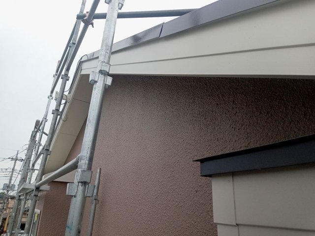 邑楽郡邑楽町 屋根外壁塗装 破風板 完了 ミヤケン