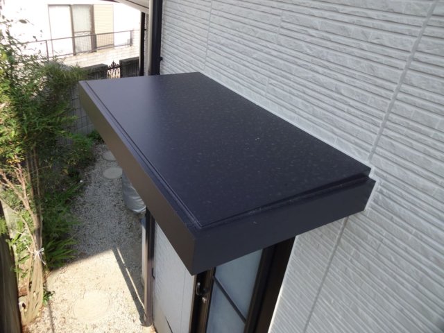 前橋市稲荷新田町 外壁塗装 庇屋根 完了 ミヤケン