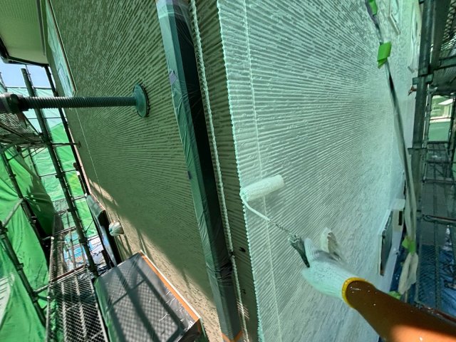 前橋市下大島町 外壁塗装 外壁 下塗り ミヤケン