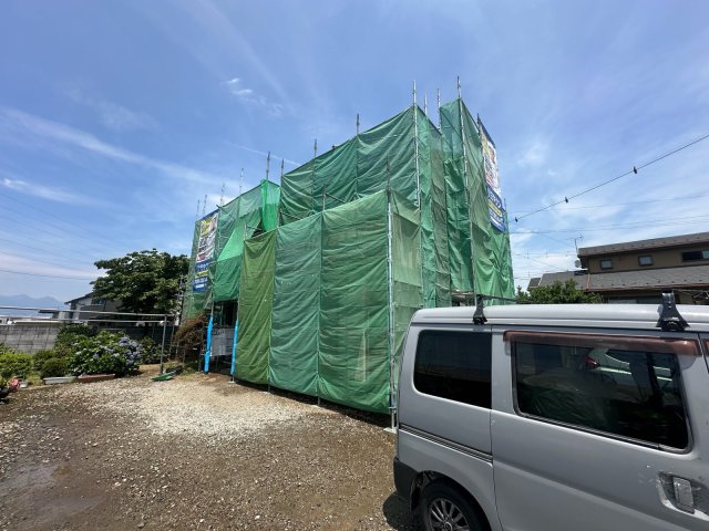 前橋市五代町 外壁塗装 足場 ミヤケン