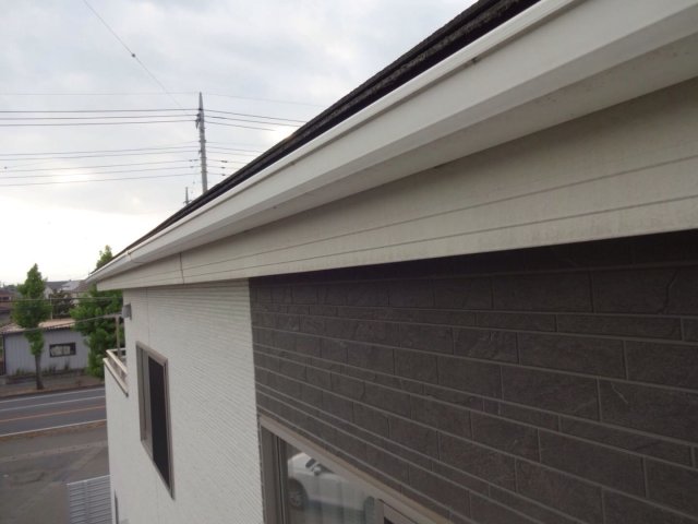 伊勢崎市宮子町 屋根外壁塗装 破風板 汚れ ミヤケン