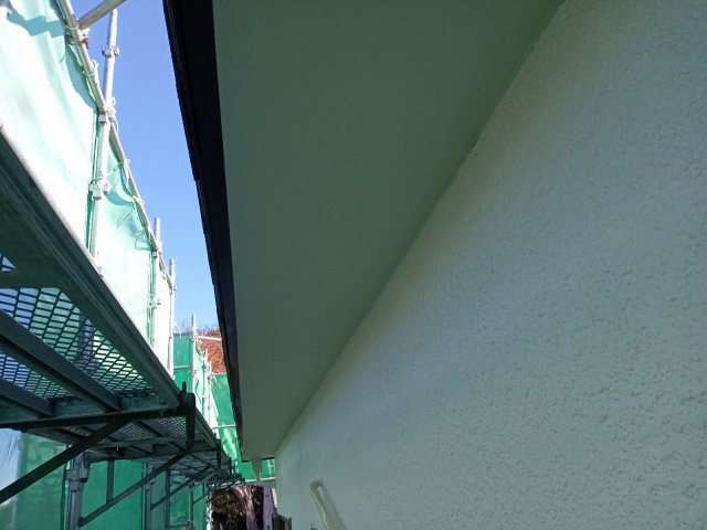 館林市花山町 外壁塗装 軒天 完了 ミヤケン