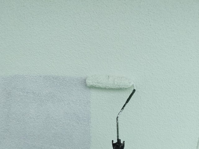 足利市 屋根外壁塗装 外壁 上塗り1 ミヤケン