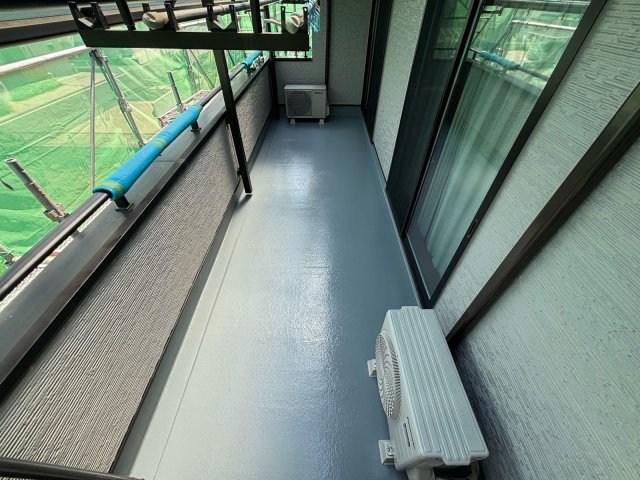 前橋市下大島町 外壁塗装 ベランダ 完了 ミヤケン