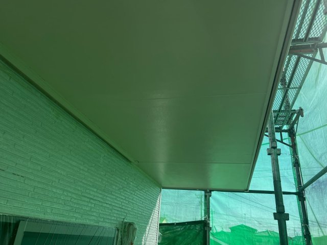 太田市由良町 屋根外壁塗装 軒天 完了 ミヤケン