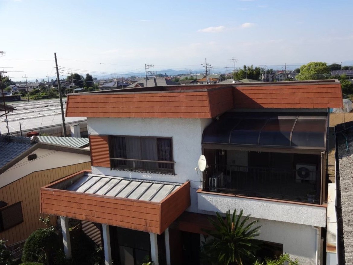 館林市花山町 外壁塗装 ビフォー ミヤケン