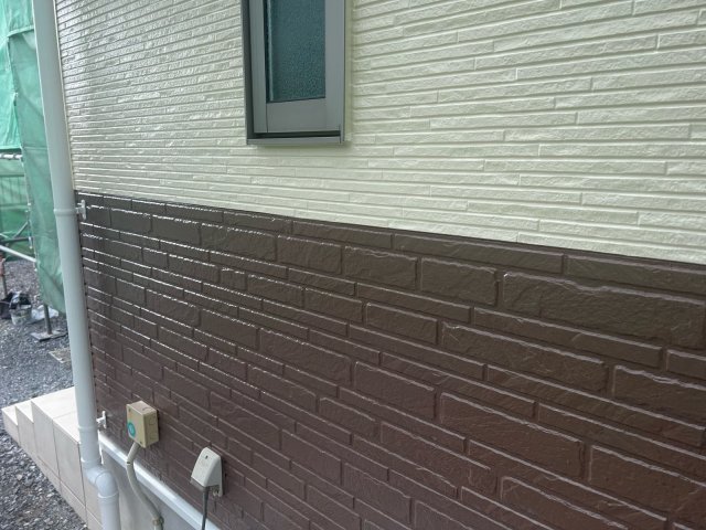 太田市由良町 屋根外壁塗装 外壁 完了 ミヤケン