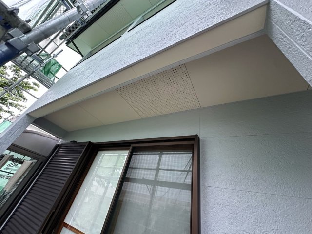 前橋市五代町 外壁塗装 軒裏天井 完了 ミヤケン