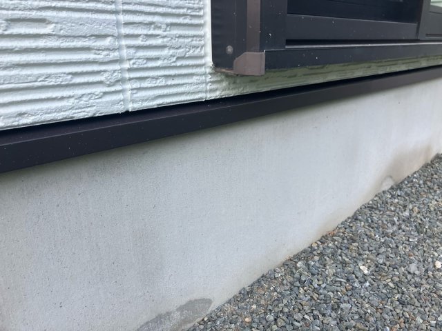 前橋市下大島町 外壁塗装 水切り 完了 ミヤケン
