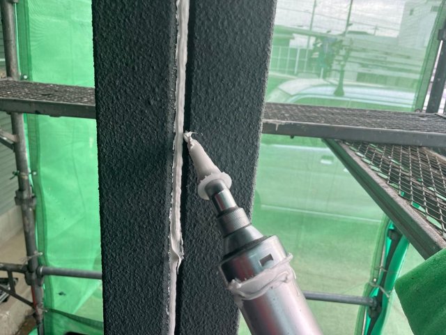 高崎市下大類町 外壁塗装 コーキング 充填 ミヤケン