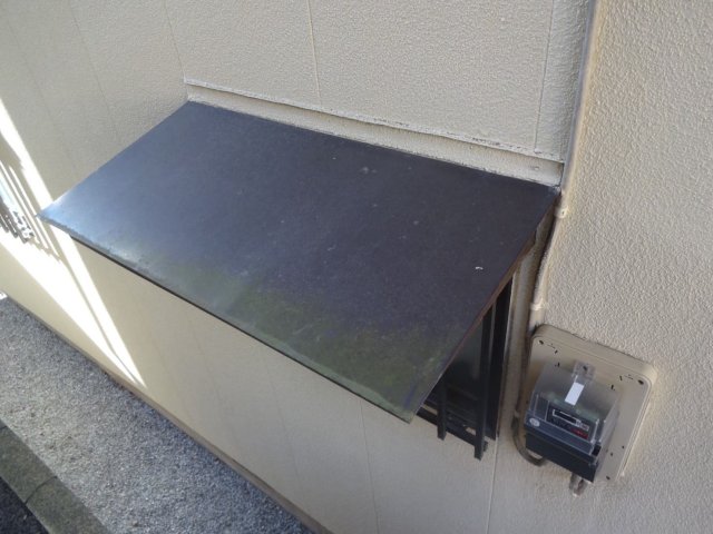 高崎市筑縄町 外壁塗装 庇屋根 コケ ミヤケン