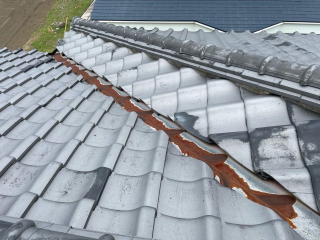 みどり市笠懸町 外壁塗装 屋根 漆喰サビ ミヤケン