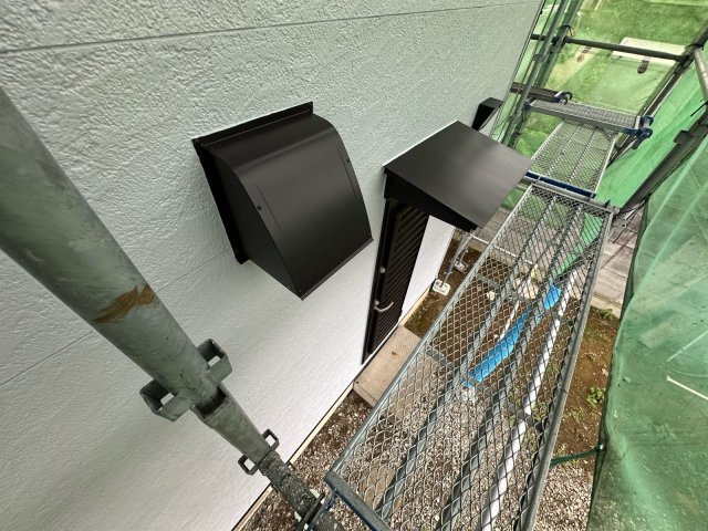 前橋市五代町 外壁塗装 換気フード 完了 ミヤケン
