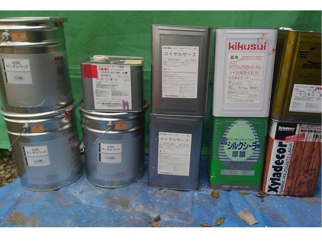 太田市藪塚町 外壁塗装 材料一式 ミヤケン
