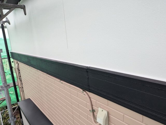 高崎市棟高町 屋根外壁塗装 幕板 完了 ミヤケン