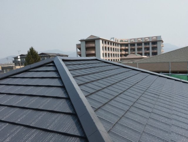桐生市広沢町 屋根外壁塗装 屋根 完了 ミヤケン