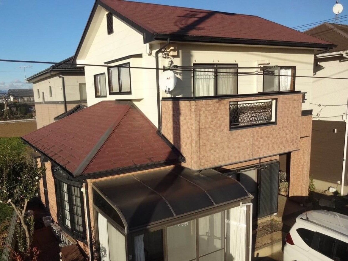 太田市米沢町 屋根外壁塗装 ビフォー2 ミヤケン