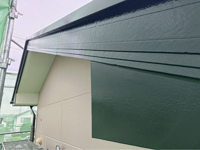 高崎市大八木町 屋根外壁塗装 破風板 完了 ミヤケン