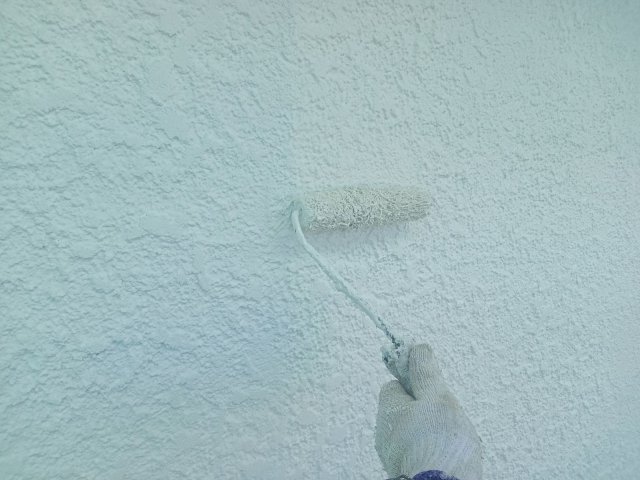 館林市花山町 外壁塗装 上塗り ミヤケン