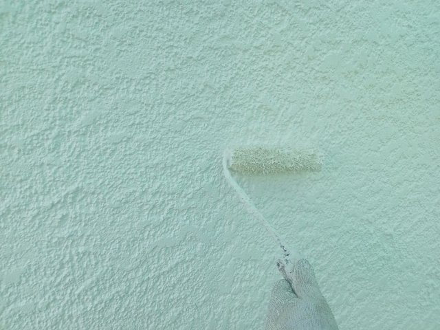 館林市花山町 外壁塗装 上塗り2 ミヤケン