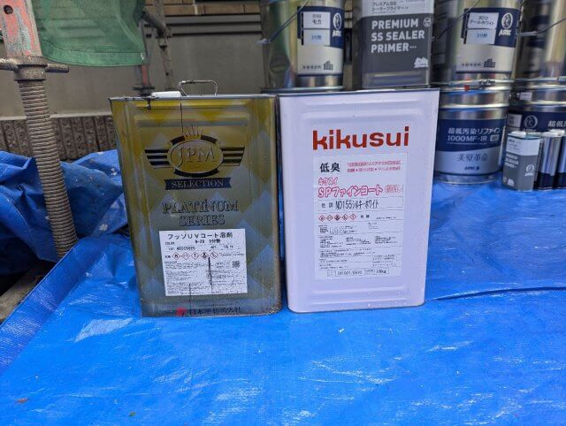 高崎市棟高町 屋根外壁塗装 材料一式 ミヤケン